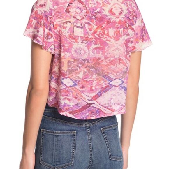 SHOW ME YOUR MUMU Oasis Lace-Up Crop Top NEW - Picture 2 of 7